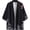 style2, variant on Multi Color Crane Print Men's Japanese Style Kimono Bathrobe for Daily Loungewear