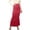 Red, variant on Fnooota Womens Maxi Skirts, Summer Stretch High Waist A-Line Bodycon Skirts Long Skirts Wine Size S-2XL