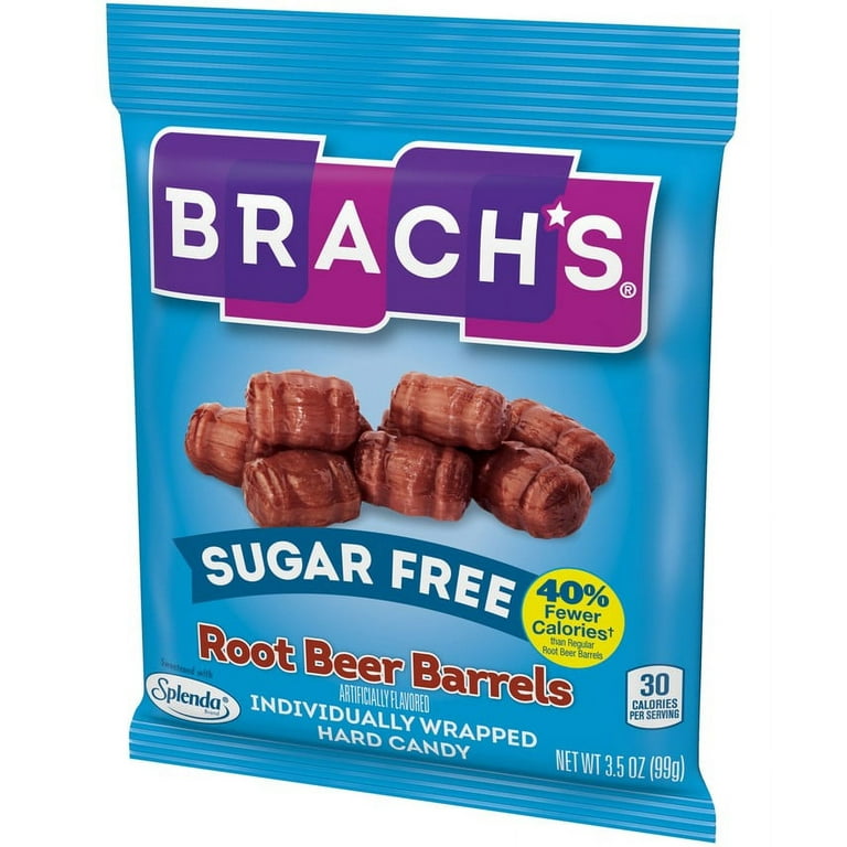 Brach's Sugar Free Root Beer Barrels Hard Candy, 3.5 Oz