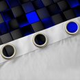 thumbnail image 4 of Castle Fairy Plaid Black Out Curtains,Futuristic Cubes Curtains Pack of 2 (42x63 Each), 4 of 6