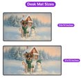 thumbnail image 5 of Hello Winter Vintage Toy Fox Terrier Enjoys Snowy Day with Snowman Desk Mat Full Keyboard Mouse Pad Dog Lover Large Mousepad - 12019, 5 of 5