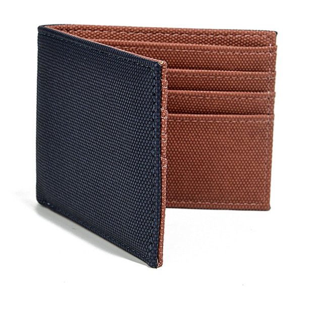 Guardurnaity Cartera De Hombre Elegante Duradera Y Cómoda Para Cualquier Ocasión Carteras Para Hombres Monedero Corto Carteras azul oscuro