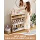 thumbnail image 2 of QinaQin Zapatera delgada con 4 puertas abatibles, organizador de madera con repisa superior abierta, ideal para entrada, pasillo o recámara, ahorra espacio y mantiene orden, 2 of 9
