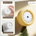 thumbnail image 1 of ZZkhGO Magnetic Mechanical Kitchen Timer, No Batteries Needed Visual Countdown Timer with Alarm, Cute Round Timer for Cooking Baking Classroom Home, Yellow, 1 of 7
