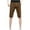 Mens Shorts Brown, variant on XS-5X Plus Size Cargo Shorts for Men with Pockets Big & Tall Drawstring Elastic Waist Straight Leg Relaxed Solid Color Work Short