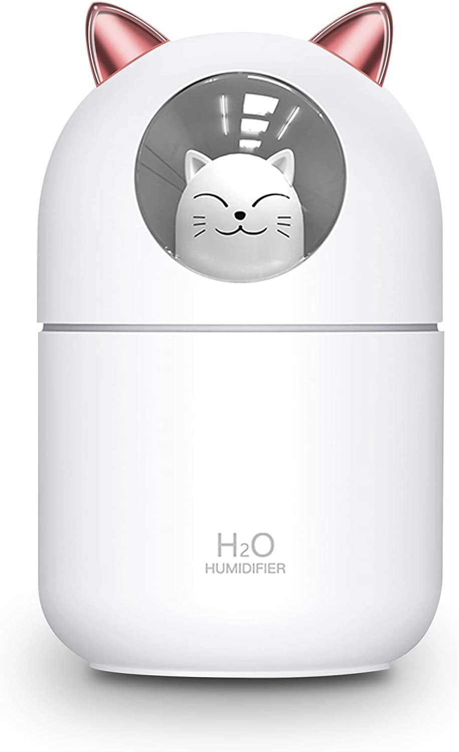Cat Humidifier Cool Mist Humidifier for Home,Cute Cat Night Light for