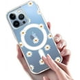thumbnail image 2 of Magnetic Series Designed for iPhone Case,[Compatible with MagSafe][Military Drop & Full Body Protection],Crystal Clear Cute Flower Flora Shockproof Cover (Purple,iPhone 14), 2 of 6