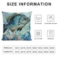 thumbnail image 5 of Orinice  Pack of  Tropical Fish Decor Throw Pillow Covers, Soft Ocean Marine Square Cushion Case Set for Couch Sofa Bedroom Living Room, Nautical Sea Creatures Pillow Cases Pillowcases, White, 5 of 5