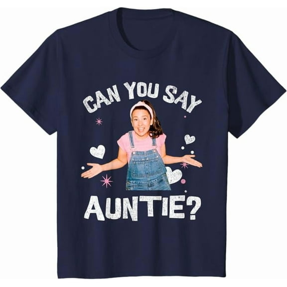 Ms. Rachel Birthday Shirt Can You Say Auntie Aunt Youth T-Shirt For Boy Girl Kids Toddler, Navy Color, Size XS