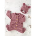 thumbnail image 4 of Bagilaanoe Newborn Baby Boy Girl Knitted Jumpsuit Long Sleeve Knitting Bodysuit + Hat 3M 6M 12M 18M Infant Winter Warm One Piece Romper, 4 of 9