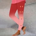thumbnail image 2 of HAPIMO Savings Women's Yoga Pants Christmas Hip Lift Tights Stretch Floral Print Tummy Control Workout Pants Slimming High Waist Running Yoga Leggings for Women Red XXXL, 2 of 4