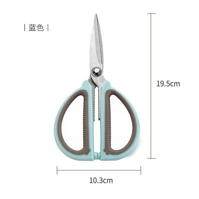 JJKBVCLO Kitchen Scissors Stainless Steel Chicken Bone Cut Vegetable Fish Straight Non Slip Household Goods Food Multifunctional