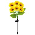 thumbnail image 1 of Luces Estaca Solar Led Girasol Al Aire Libre EXTERIOR ESTACIÓN SOLLO GARDÍA Impermeable 6 Cabeza para El La Pasarela, 1 of 9