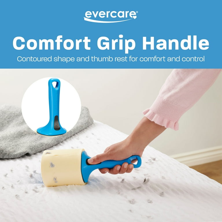 Evercare Jumbo Lint Roller – 60 Sheets per Roll, Refillable, Super