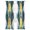 Multi, variant on Turquoise Yellow Abstract Sheer Curtains 96 Inch Length 2 Panels Set, Teal Modern Smear Artwork Voile Window Treatment Semi Sheer Long Curtains Drapes for Bedroom/Living Room/Kitchen 52"x96"x2