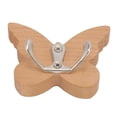 thumbnail image 4 of Gancho de Pared de Mariposa de Madera, Ganchos de Mariposa Percha de Ropa Hermosa Aparia para Toalla para El Abrigo, 4 of 7