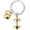 Gold, variant on Colorful Dumbbell Keychain Charm for Handbags Backpack Gym Bag Car Keys Fitness Gift