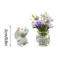 thumbnail image 2 of Oliegs Heated Blanket Cute Mini Rabbit And Peach Vase Set Car Rearview Decoration Interesting Decoration Cute Car Interior Ladies' Chocolate, 2 of 4