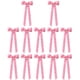 thumbnail image 1 of Yuarrent 12 Lazos de Terciopelo para Árbol de Navidad, Adornos Navideños para Decoración de Interiores, Lazos de Terciopelo de Moda para Kits de decoración para fiestas rosa, 1 of 6