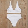 thumbnail image 5 of gakvbuo Summer Bikini Sets for Women Two Piece Tankini Bathing Suits Spaghetti Strap Swimsuit Filled Soild Swimwear Beachwear, 5 of 6