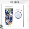 20oz Anime Lilo and Stitch angel Stainless Steel Insulated Tumbler