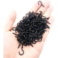 thumbnail image 4 of Minzimin 100 Pcs 1/2 Inch Screw-in Hooks Nickel Plated Metal Cup Hooks, Ceiling Hooks, 4 of 6