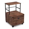 thumbnail image 2 of Incadozo Mobile File Cabinet with Shelf, Black, 2 of 6