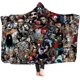 thumbnail image 1 of Manta con Capucha, Película De Terror 3D, Capucha De Lana Sherpa Súper Suave Y Cálida, Sofá Portátil De Otoño Invierno para Mujer, Niña, Hombre, Niño (a), Talla única Rojo Verde Cocina, Decoración y Otros, 1 of 4