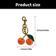 thumbnail image 3 of Lightweight Cherries Keychain Cherries Pendant Key Rings Sturdy Keychain Multi Purpose Bag Charm Jewelry, 3 of 8