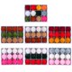 thumbnail image 2 of Juego de 12 bolas navideñas de felpa de 6 cm para colgar en la decoración de temporada, 2 of 5