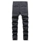 thumbnail image 4 of Pantalones largos para hombre, casuales, de mezclilla, de algodón, rectos, rotos, con agujeros, pantalones largos, pantalones para hombre, 4 of 8