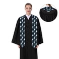 thumbnail image 4 of Logiee Gnome and Snowflakes Print Unisex Adult Graduation Stole Shawl 72" Long for Academic Commencements Shawl-Sharp Corner, 4 of 7