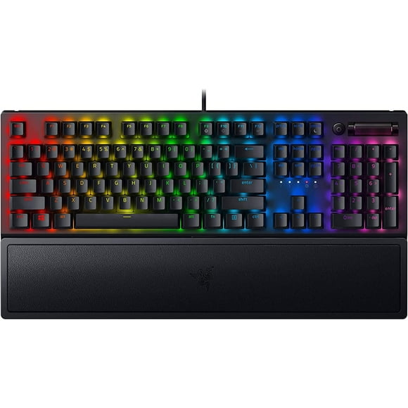 Razer BlackWidow V3 Mechanical Gaming Keyboard: Green Mechanical Switches Tactile & Clicky - Chroma RGB - Compact Form Factor - Programmable Macros - Razer Snap Tap