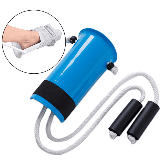 Non-Slip Sock Aid Helper For Seniors And Disabled, Assistive Stocking Tool With Long Handles For Easy Dressing, Back Pain Relief,Blue