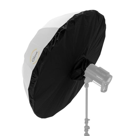 Glow EZ Lock 65"" Translucent Deep Umbrella with Black Shield Kit, XL