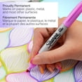 thumbnail image 3 of Sharpie Glam Pop Permanent Markers, Fine Point, Assorted Colours, 24 Count, 3 of 7