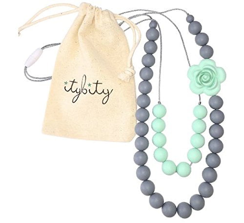 2 in 1 Baby Teething Necklace for Mom 