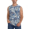 thumbnail image 1 of Balery Paisley Floral Branches Camisetas sin mangas para hombre, absorbe la humedad y protege contra el mal olor.-Medium, 1 of 7