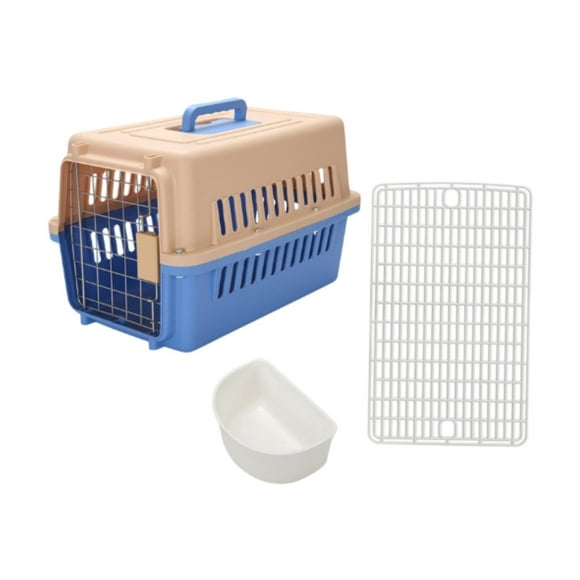 Dog Cat Carrier Kitty Cage de viaje fácil de transportar Caja de transporte de mascotas fáciles de transportar Caja de transporte para mascotas para Azul