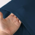 thumbnail image 4 of 100% Bamboo Split King Sheet Set - Ultra Soft, Breathable & Cooling, Ideal for Hot Sleepers, 16" Deep Pocket, Hotel Luxury Bedding (Navy Blue), 4 of 8