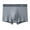 Gray, variant on Men's Underwear Boxers Brief Under $5 3XL Digital Solid Breathable Close Fitting Underpants Comfortable Boxers