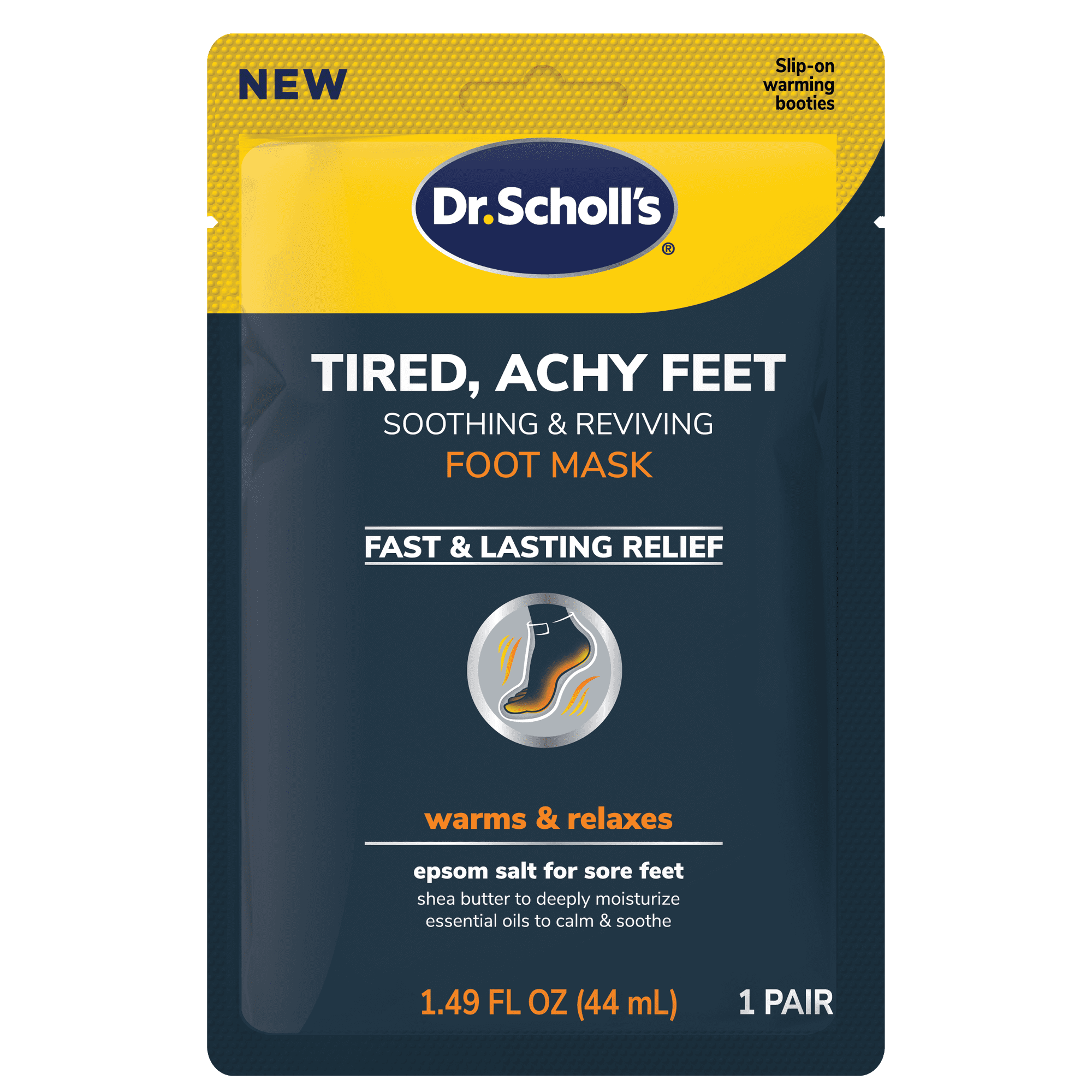 Dr. Scholl's Tired, Achy Feet Soothing & Reviving Foot Mask, 1 Pair