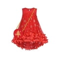 thumbnail image 1 of Girls Dress Christmas Bag 2pc Set Christmas Tree Snow 3D Floral 5 Years, 1 of 1