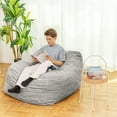 thumbnail image 5 of AWQM Modern Casual Bean Bag Sofa, Washable, High Resilience Foam, Comfortable and Soft. Bedroom Room Living Room Sofa, 5 of 7