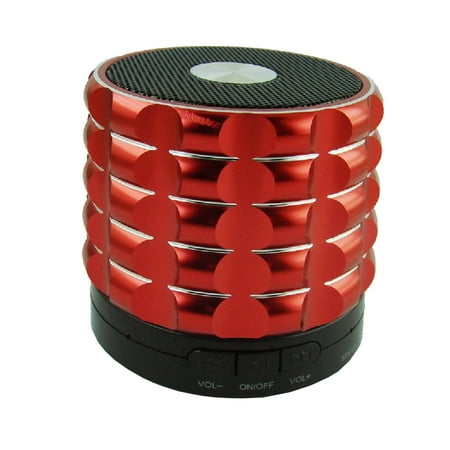 Shrox BTS-SIRD Mini Portable Shrox Bluetooth Speaker, Powerful, Loud and Clear Sounds with Bass (Red)