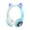 Blue, variant on Cat Ear Headphones,Wireless Headphones Gaming,Headworn Bluetooth Earphones Cute Glowing,Cat Ear Headphone Wireless 5.0 Foldable Gaming Headset with Built-in Mic & 4-inch Big Earmuffs(Blue)