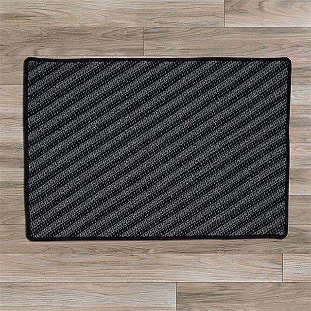 Colonial Mills Rug BI11R096X120S 8 x 10 ft. Blue Hill Braided Rug Black