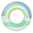 thumbnail image 1 of Thickened Children‘s Danish Retro Striped Swimming Ring Olive Inflatable Baby‘s Underarm Ring  Floating Ring, 1 of 7