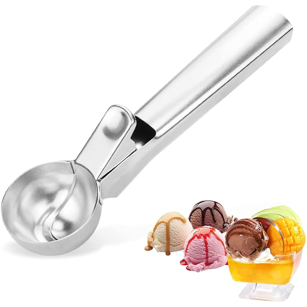 Ice Cream Scoop, Solid Cookie Scoop, Ice Cream Scooper with Trigger