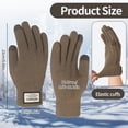 thumbnail image 2 of AOWOO 5 Pairs Winter Wool Gloves for Men Women, Fleece lined Knit Gloves with Touchscreen Fingers, Elastic Thermal Knit Lining Warm Gloves for Cold Weather, 2 of 8